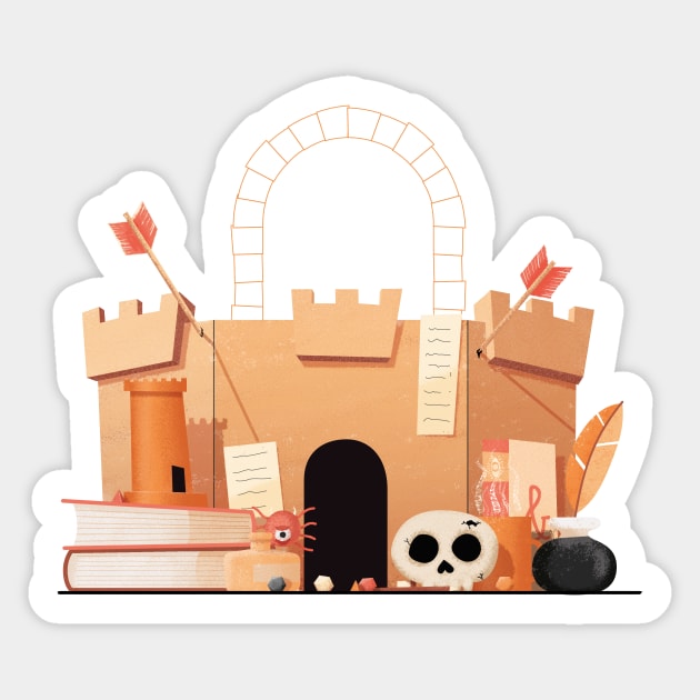 Tabletop RPG Scene Sticker by Cut Up Press